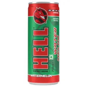 Hell Energy Drink Watermelon, 250 ml - MRP 60 Rs.
