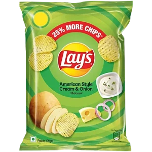 Lays American Style Cream and Onion - MRP 20 Rs.