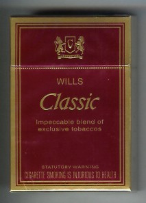 Wills Classic Regular, 20 Sticks - MRP 340 Rs.